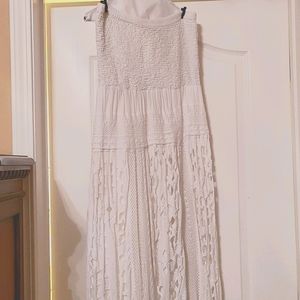 Strapless maxi dress